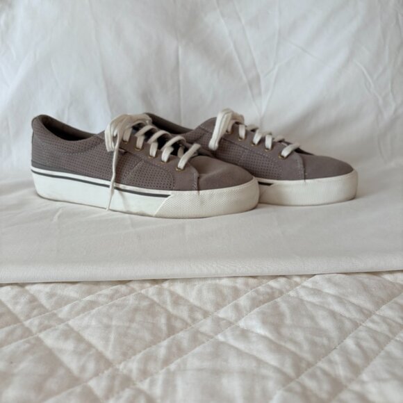 Ked's Women's Jump Kick Duo Grey Suede Platform Sneakers Size 8 1/2 - Picture 2 of 6